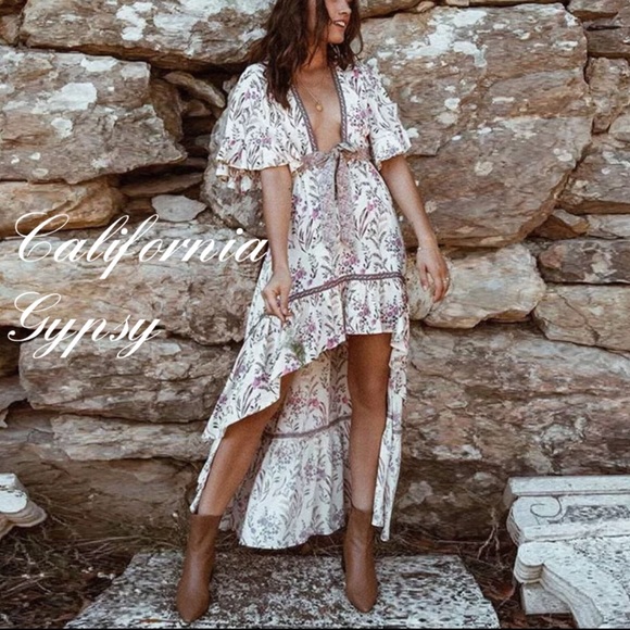 LAST ONE🎉High Low Floral Dress - Picture 2 of 16